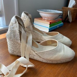 Castaner Carina Canvas wedge espadrilles NEVER WORN